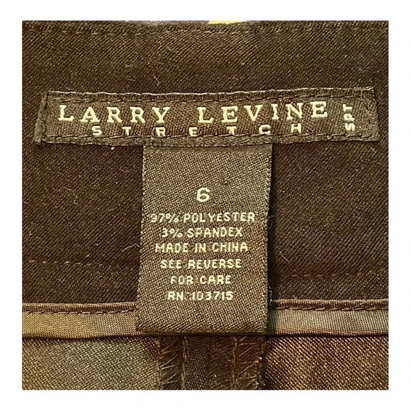 LARRY LEVINE STRETCH BLACK FAUX SUEDE FLOWY MIDI SKIRT SIZE 6 - Picture 7 of 8